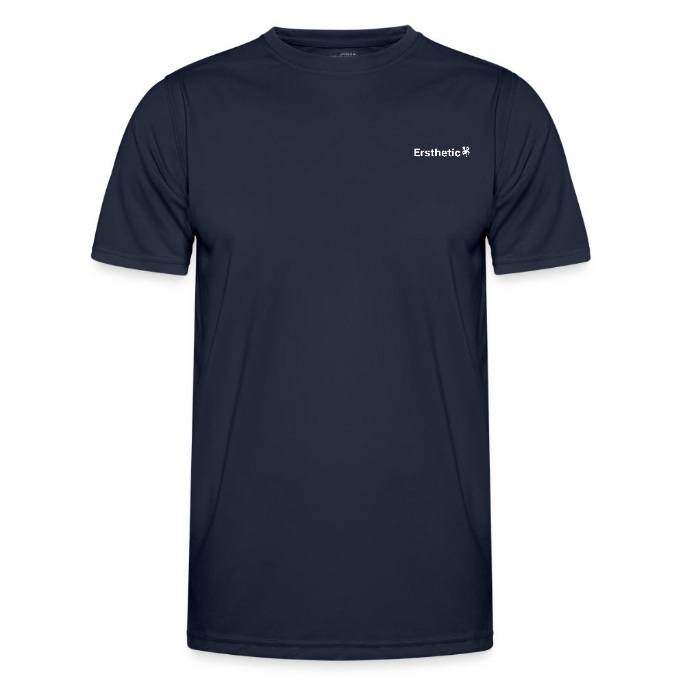 Herren Kurzärmeliges Funktions-T-Shirt Ersthetic white label | "Ersthetic Back" - Navy